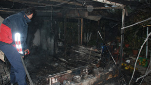 Çanakkale'de ev yangını