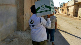 Çobanbey'e gıda yardımı