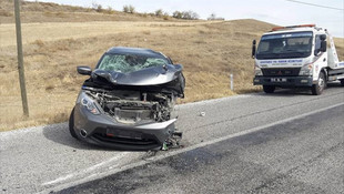 Çorum'da iki otomobil çarpıştı: 1 ölü