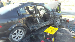 Denizli'de trafik kazası: 1 ölü, 5 yaralı