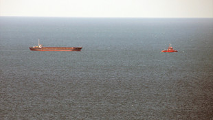 Ereğli açıklarında kargo gemisinin yan yatması