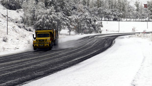 Erzurum'da kar yağışı