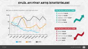 GRAFİKLİ- Eylülün zam şampiyonu salatalık