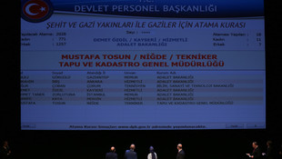 Gazi ve şehit yakınları atama töreni