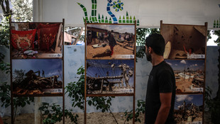 Gazzelilerin acılarını anlatan fotoğraf sergisi