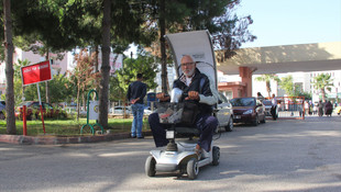 Güneş enerjili engelli aracı