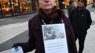 Halep saldırıları İsveç'te protesto edildi