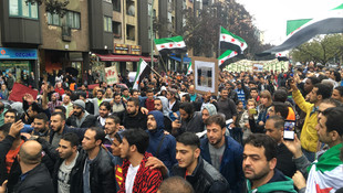 Halep'teki saldırılar Berlin’de protesto edildi