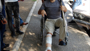 Kaçarken ayağını kıran savcı adliyeye sevk edildi