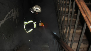 Kars öğretmenevinde yangın