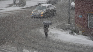 Kars'ta kar yağışı
