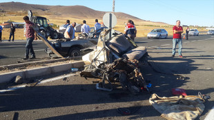 Kayseri'de trafik kazası: 1 ölü, 2 yaralı