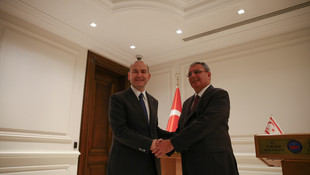 KKTC İçişleri Bakanı Evren, Bakan Soylu'yu ziyaret etti