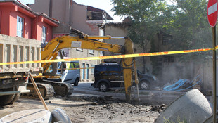 Kütahya'da doğalgaz boru hattı delindi