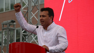 Makedonya'da hükümet karşıtı yürüyüş