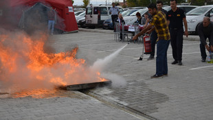 Malatya'da yangın ve deprem tatbikatı