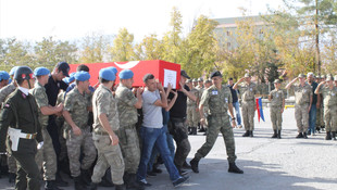 Şırnak'ta şehit asker için tören