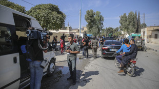 Türk gazeteciler Cerablus'u görüntüledi