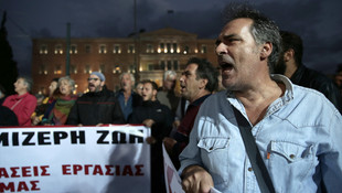 Yunanistan'da hükümet karşıtı gösteri