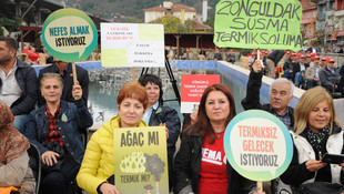 Zonguldak'ta termik santral eylemi