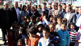 AK Parti heyeti Cerablus'ta