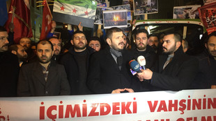 Alperen Ocaklarından Halep  protestosu