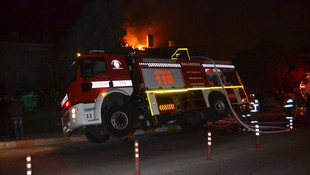 Balıkesir’de pansiyon yangını