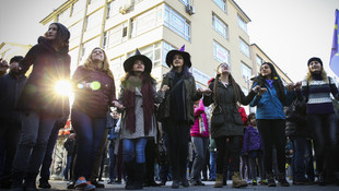 Başkentte izinsiz yürüyüşte arbede