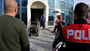 Bodrum'da banka şubesinde yangın