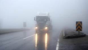 Bolu Dağı'nda yoğun sis ve sağanak