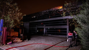 Bursa'da fabrika yangını