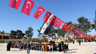 Cerablus'un en büyük okulu tekrar eğitime başladı