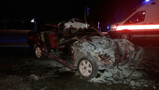 Denizli'de trafik kazası: 1 ölü, 2 yaralı