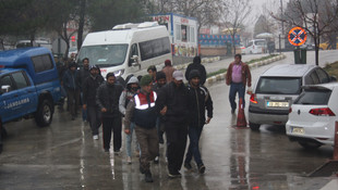 Edirne'de 14 yabancı uyruklu yakalandı