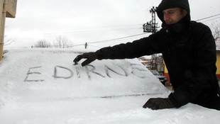 Edirne'de kar