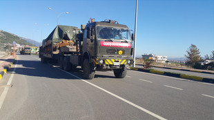 Gaziantep'te sınıra askeri araç sevkıyatı