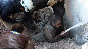 Halep'te yerleşim yerine saldırı