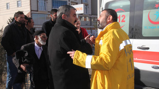 Hasta götüren ambulans kaza yaptı