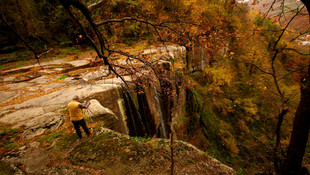 Kabaceviz Şelaleleri'nde görsel şölen