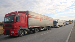 Kapıkule Sınır Kapısında 5 kilometrelik TIR kuyruğu oluştu