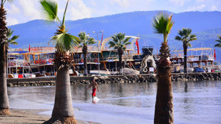 Muğlada Kasımda deniz ve güneş keyfi