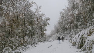 Kastamonu'da kar yağışı