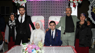 Kazazede çift 56 gün sonra evlendi