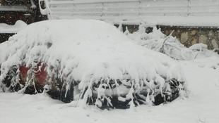 Kırklarelinde kar 15 santimetreye kadar ulaştı