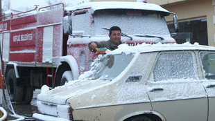 Kırklareli'nin yüksek kesimlerinde kar yağışı başladı