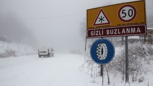 Kütahya'da kar yağışı