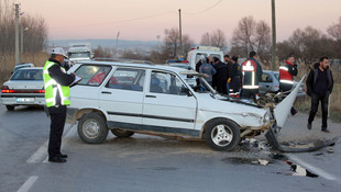 Kütahya'da trafik kazası: 8 yaralı