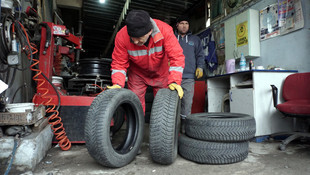 Lastikçilerde kış lastiği mesaisi