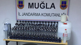 Muğla'daki sahte içki imalathanesine operasyon