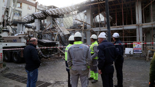 Samsun'da inşaatta çökme: 3 yaralı